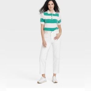 NWOT Women's Highest-Rise Straight Ankle Cuffed Jeans - Universal Thread Sz 2R